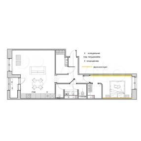2-к. апартаменты, 70 м², 11/14 эт.